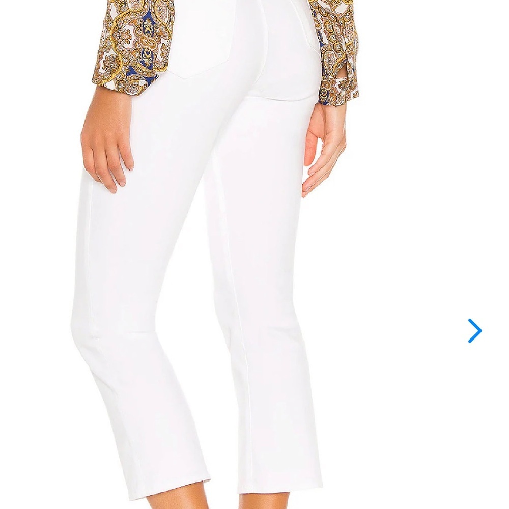 NWT L Agence Nadia Cropped White Jeans Size 30 - Picture 6 of 11